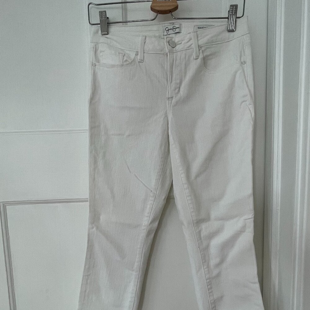 Jessica Simpson White Ankle Jeans, Size 4/ 27